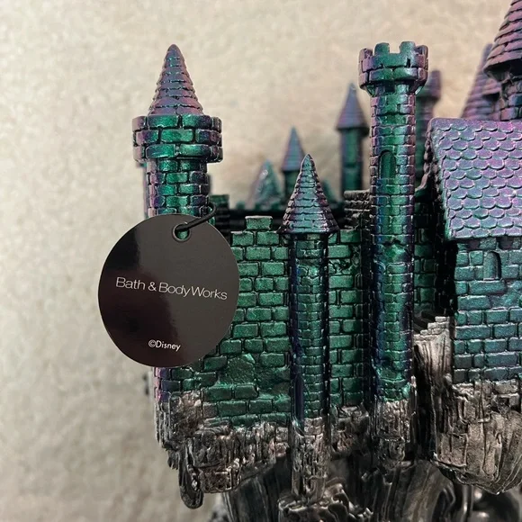 B&BW Disney Villains Maleficent Black & Purple Dragon Castle Candle Holder - Picture 9 of 12